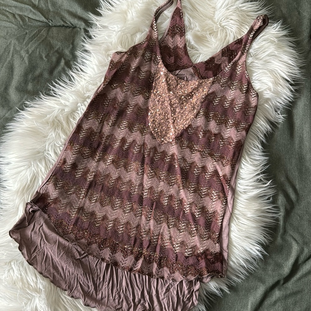 A N T H R O P O L O G I E Tiny Sequin Going Out T… - image 1